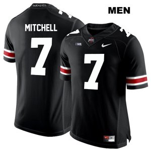 Men's NCAA Ohio State Buckeyes Teradja Mitchell #7 College Stitched Authentic Nike White Number Black Football Jersey VI20M14NV